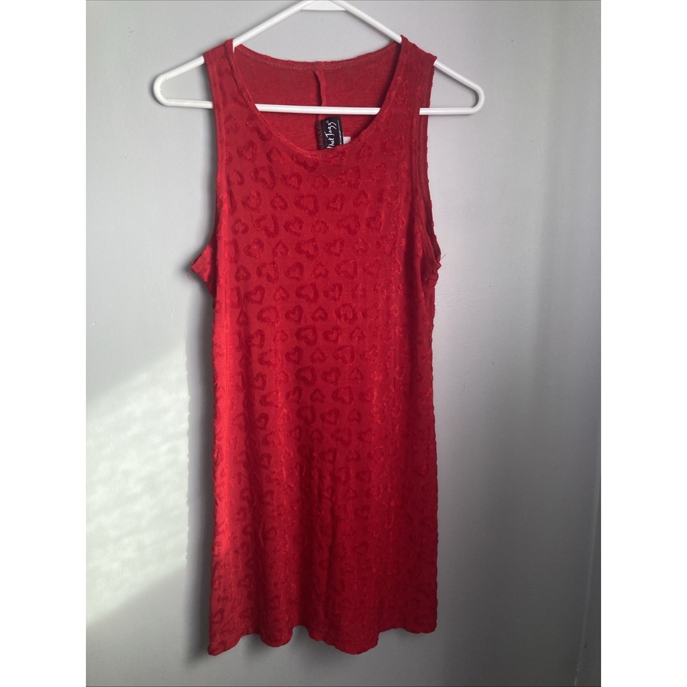 All That Jazz Y2K Red Heart Design Mini Dress Size Small Valentines Day Sexy